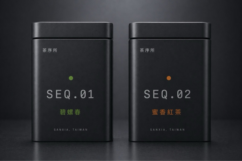 SEQ.01 碧螺春 & SEQ.02 蜜香紅茶